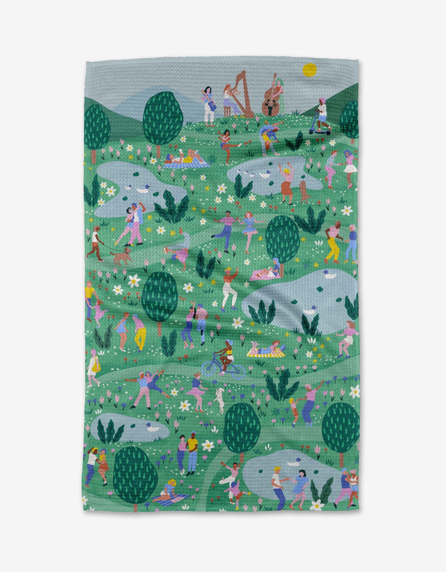 Spring Festival Tea Towel