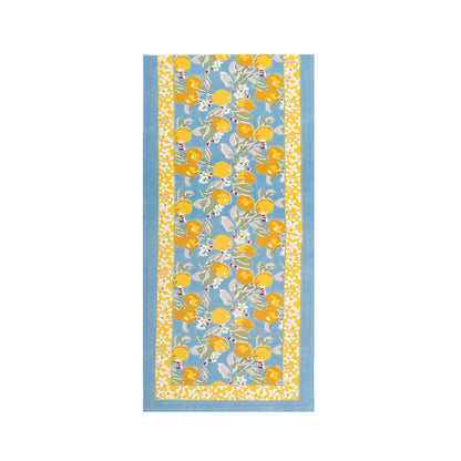 Citron Blue & Yellow Runner : 16" x 72"