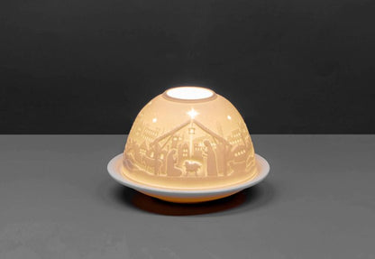 Ceramic Nativity Luminary (includes touch light)