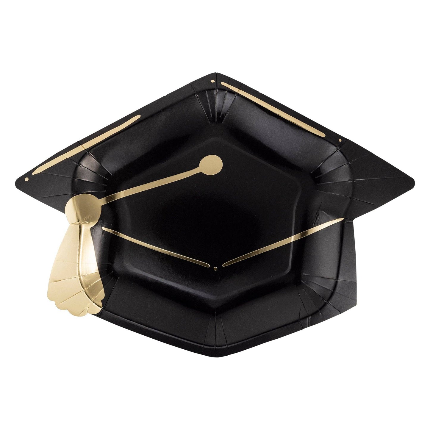 GRD1043 - Graduation Cap Shaped Paper Plate