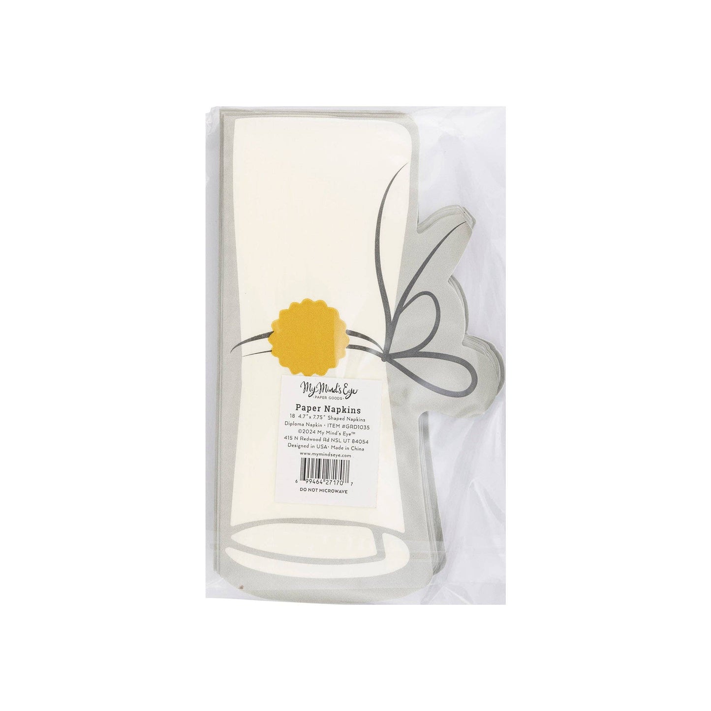 GRD1035 - Diploma Shaped Paper Dinner Napkin