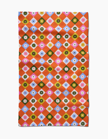 Spring Check Tea Towel