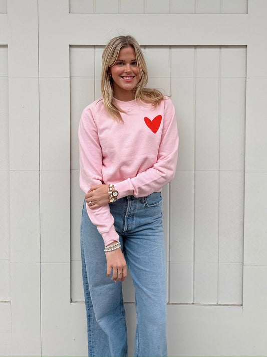 Pink Heart Sweatshirt