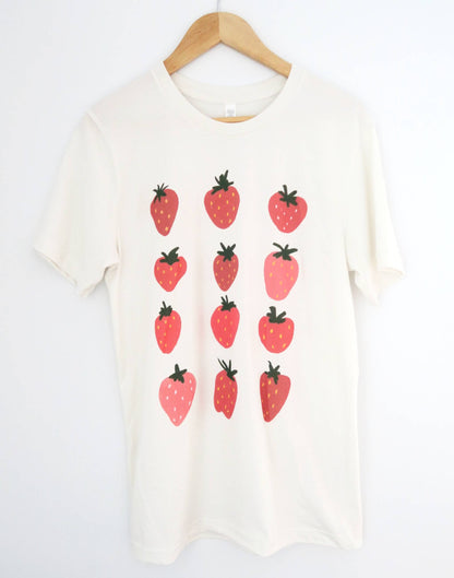 Strawberries T-Shirt: White / Large