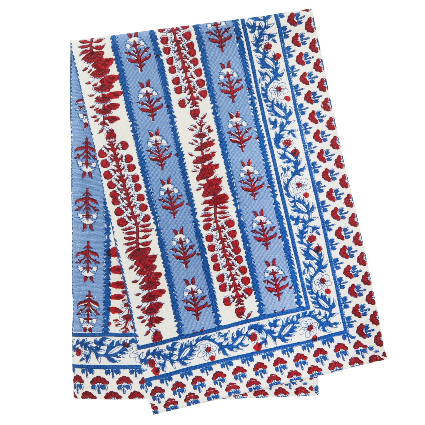 Avignon Tea Towel Red & Blue