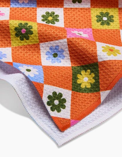 Spring Check Tea Towel