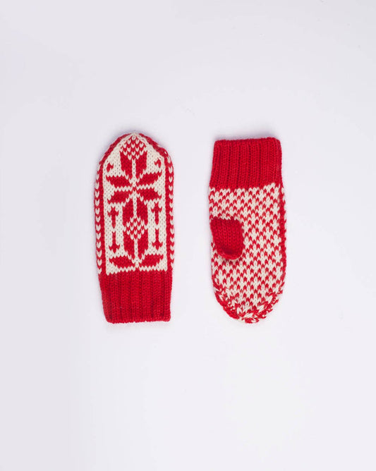 Ulriken Children's Mittens: Red