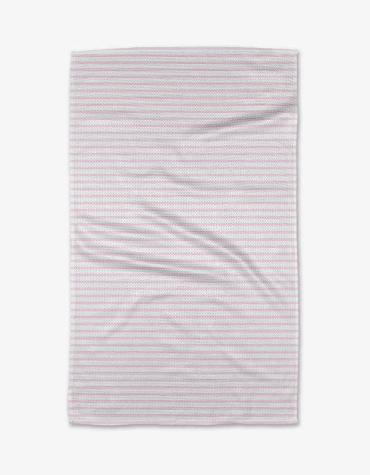 Pink Stripes Tea Towel