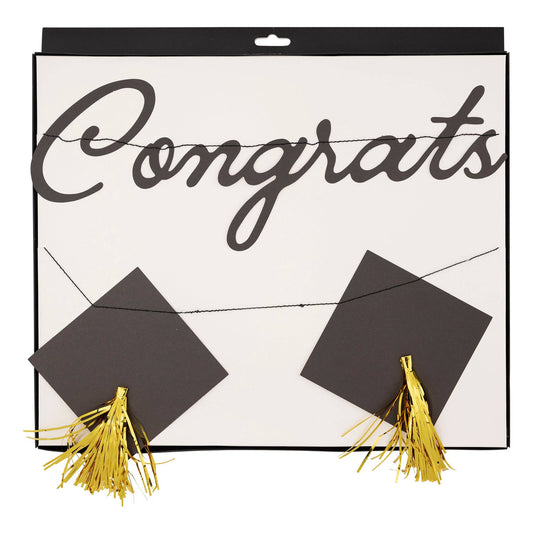 GRD1002 - Congrats Grad Cap Banner Set