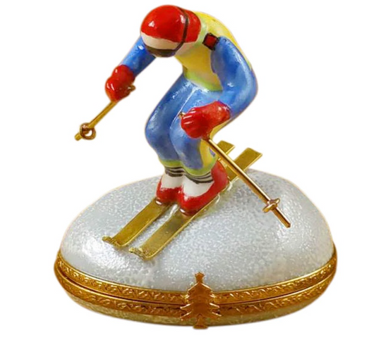 Rochard "Skier On Mountain" by Limoges