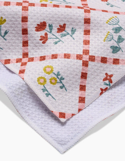 Fall Flowers Tea Towel