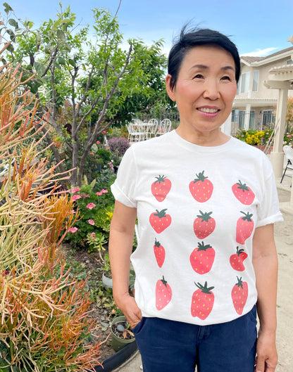 Strawberries T-Shirt: White / Large