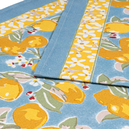 Citron Blue & Yellow Runner : 16" x 72"