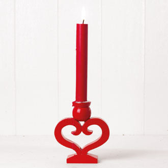 Red Scandinavian Candle Holder