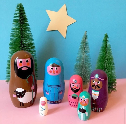 Nativity Matryoshka Nesting Dolls