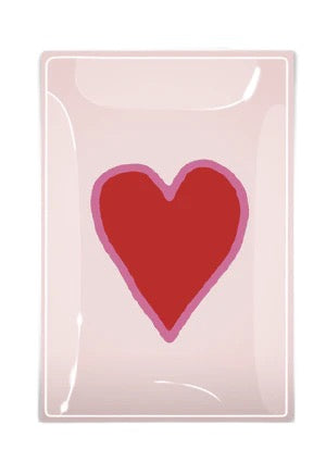 Crayon Heart Decoupage Glass Tray