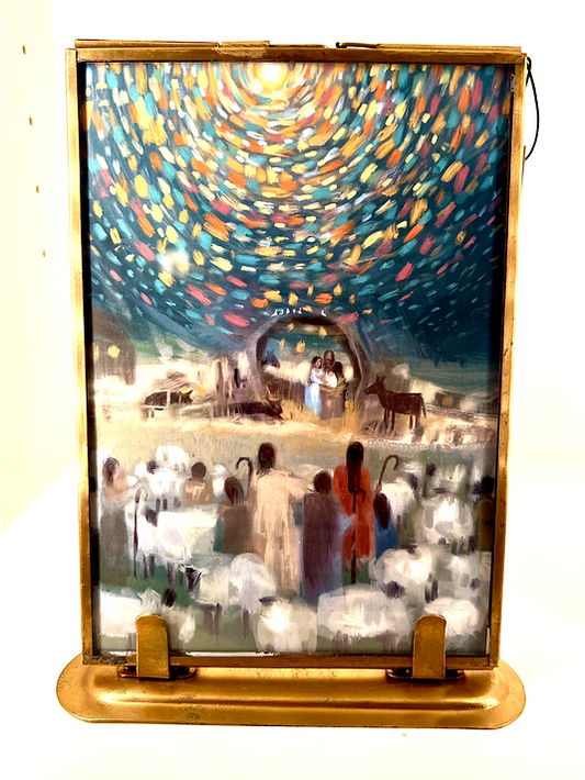 "Hopes and Fears" by Sarah Richards Samuelson Print in Brass Frame