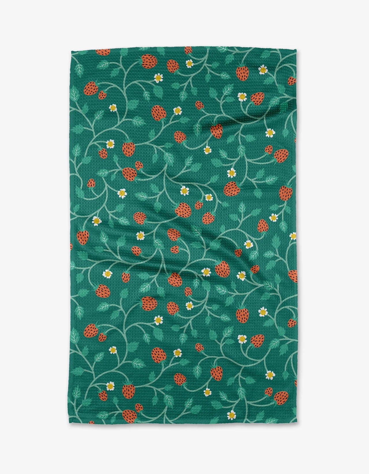 Geometry Strawberry Patch Tea Towel