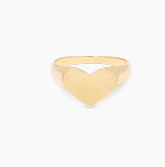 Gorjana Louise Heart Signet Ring