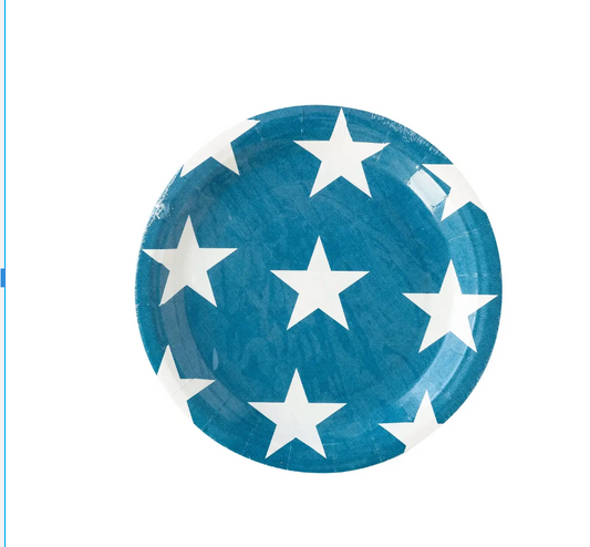 Hamptons Navy Star Paper Plate