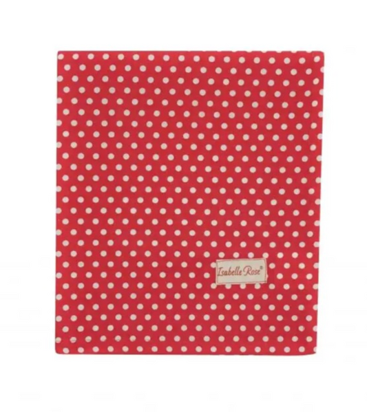 Isabelle Rose Red Polka Dot Table Cloth