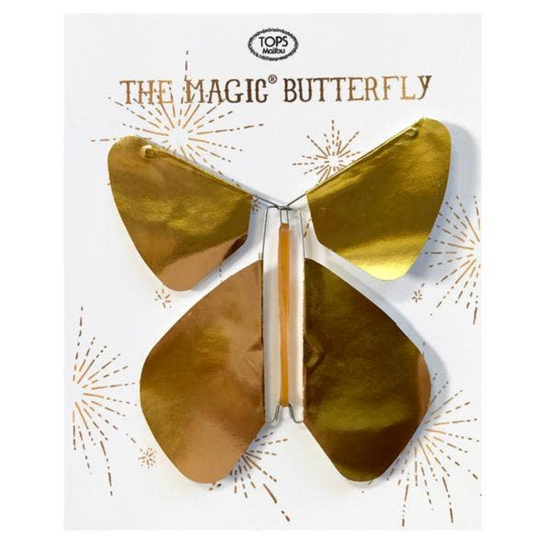 Magic Flying Butterfly Gold Metallic