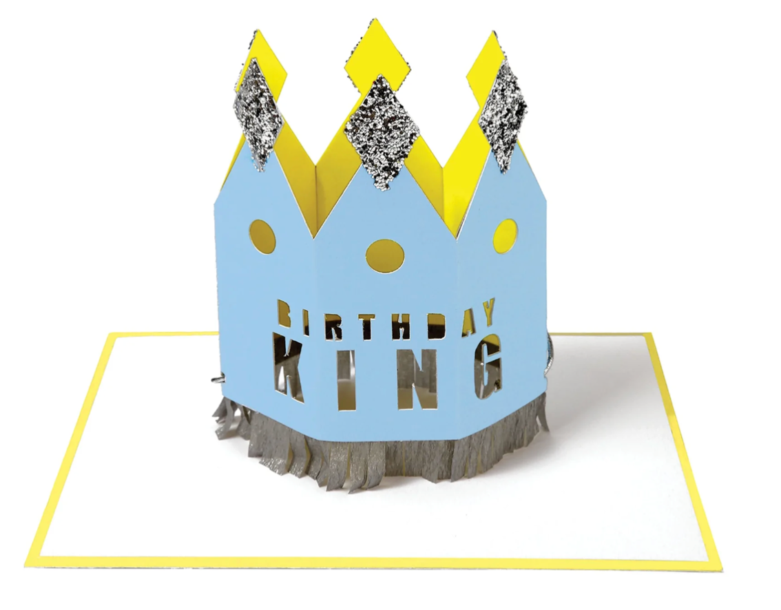 Meri Meri Crowned Birthday King Card