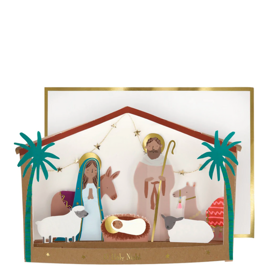 Meri Meri Nativity Diorama Christmas Card