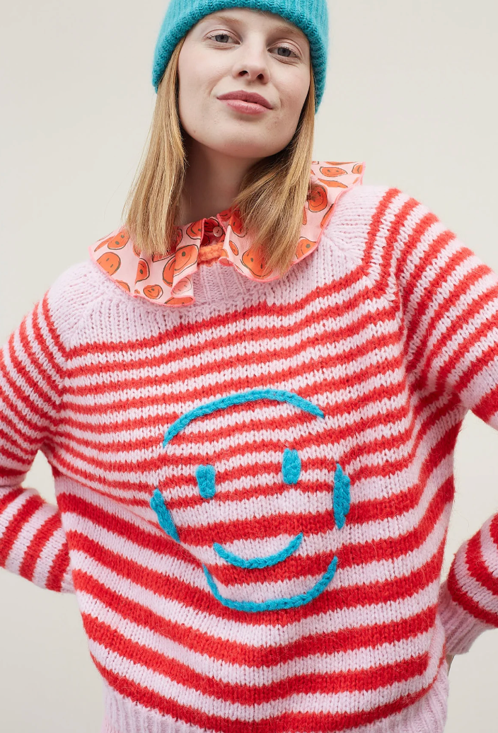 Dr Bloom Red Smile Sweater