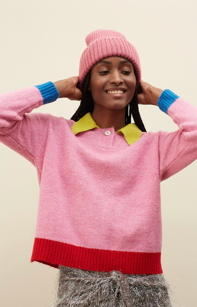 Dr. Bloom Pink Danza Sweater