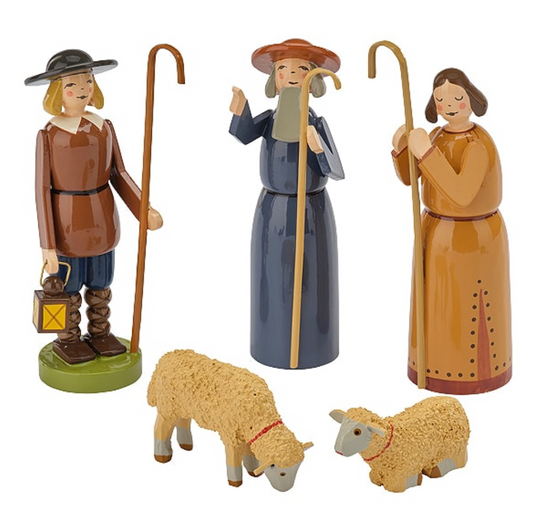 Nativity Scene Set 2 (Shepherds and lambs)by Wendt & Kühn