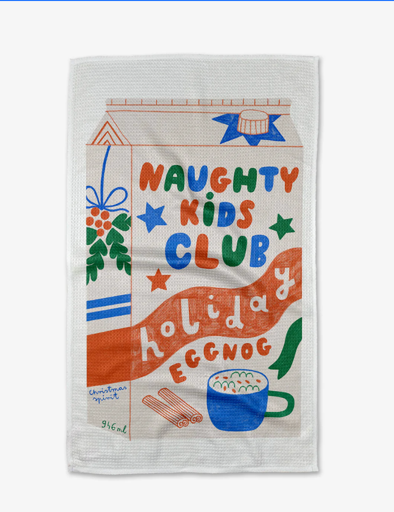 Naughty Club Geometry Tea Towel