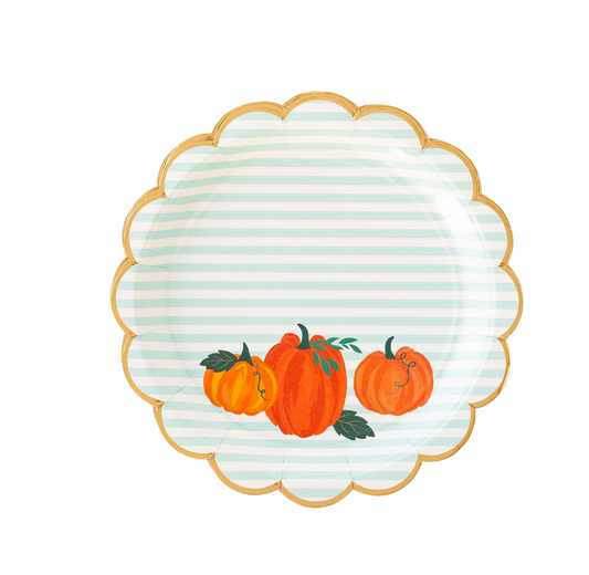 My Mind's Eye Pumpkin Stripes Plates