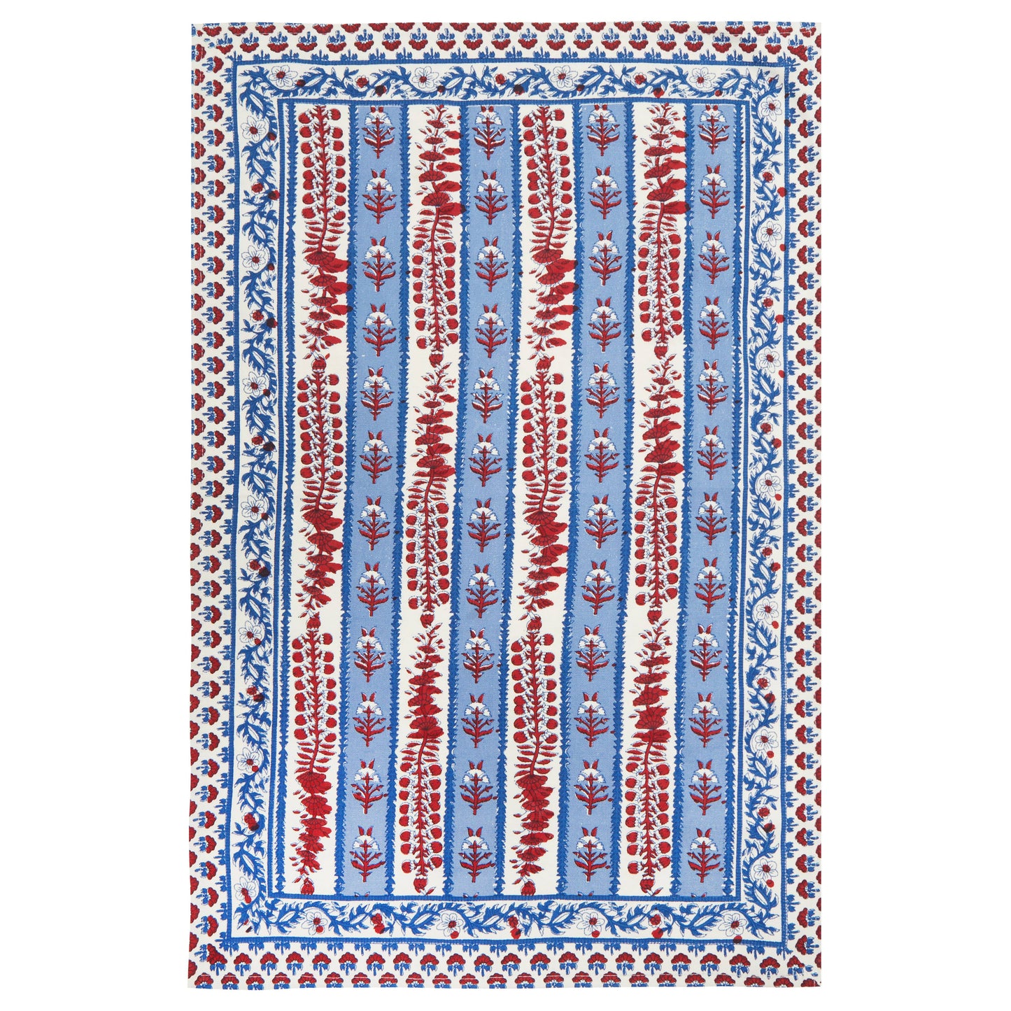 Avignon Tea Towel Red & Blue