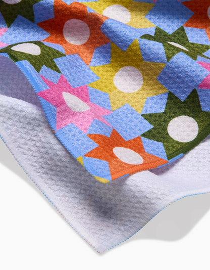 Geometric Garden Tea Towel