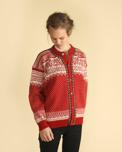 Sandviken Women's Cardigan: Red