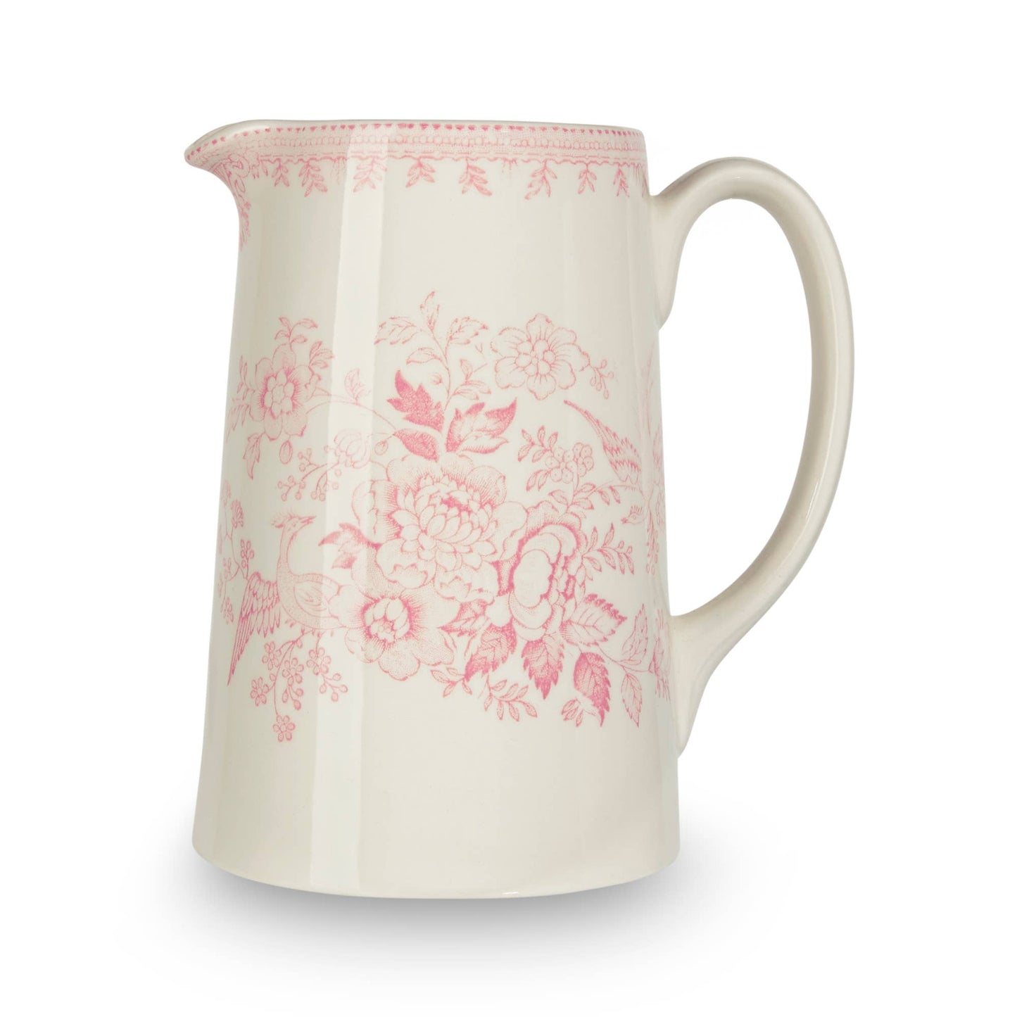 Pink Asiatic Pheasants Medium Tankard Jug