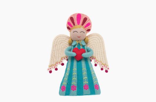 French Knot Angel Tree Topper (Carol)