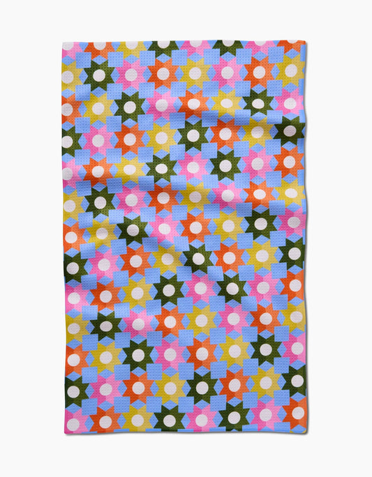 Geometric Garden Tea Towel