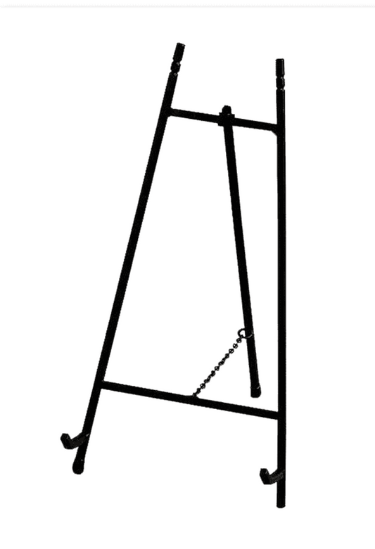 Classic Black Iron Gallery Easel For Decoupage Trays