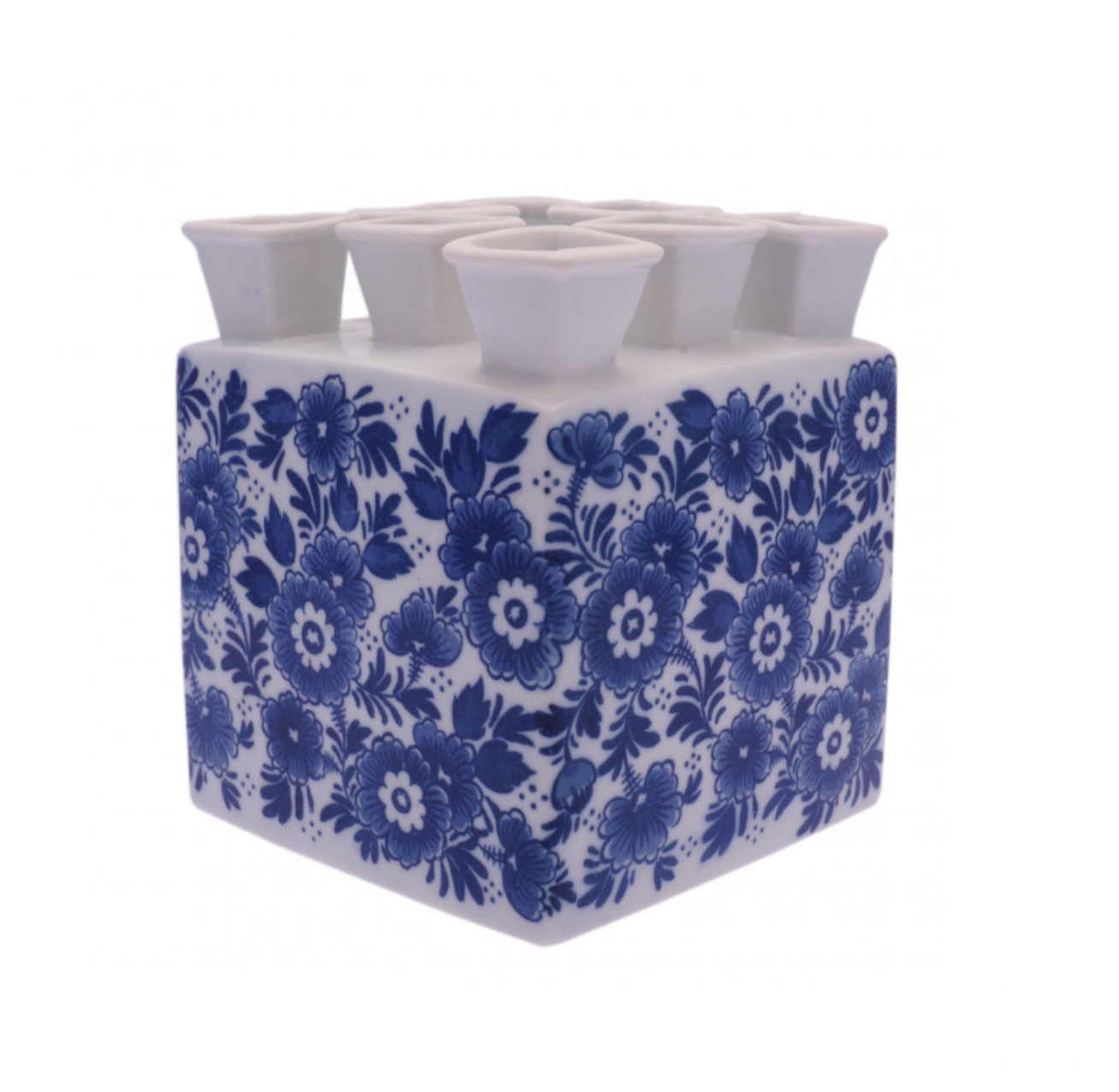 Dutch Tulip Vase Flower Blue Square