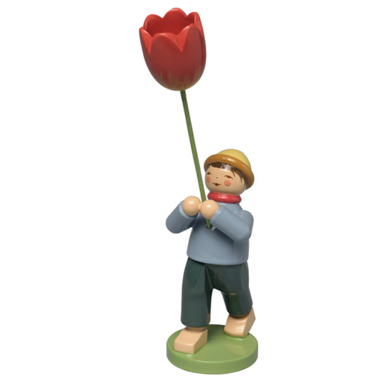 Boy with Tulip by Wendt & Kühn