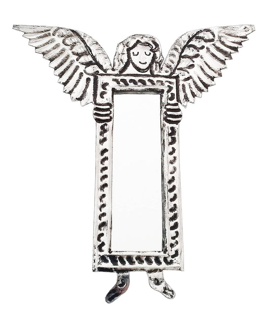 Tin Angel With Mirror