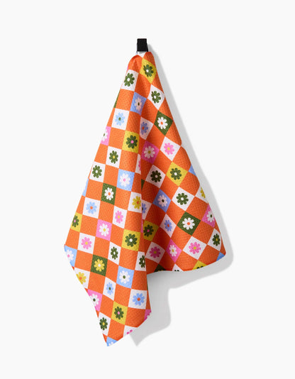 Spring Check Tea Towel