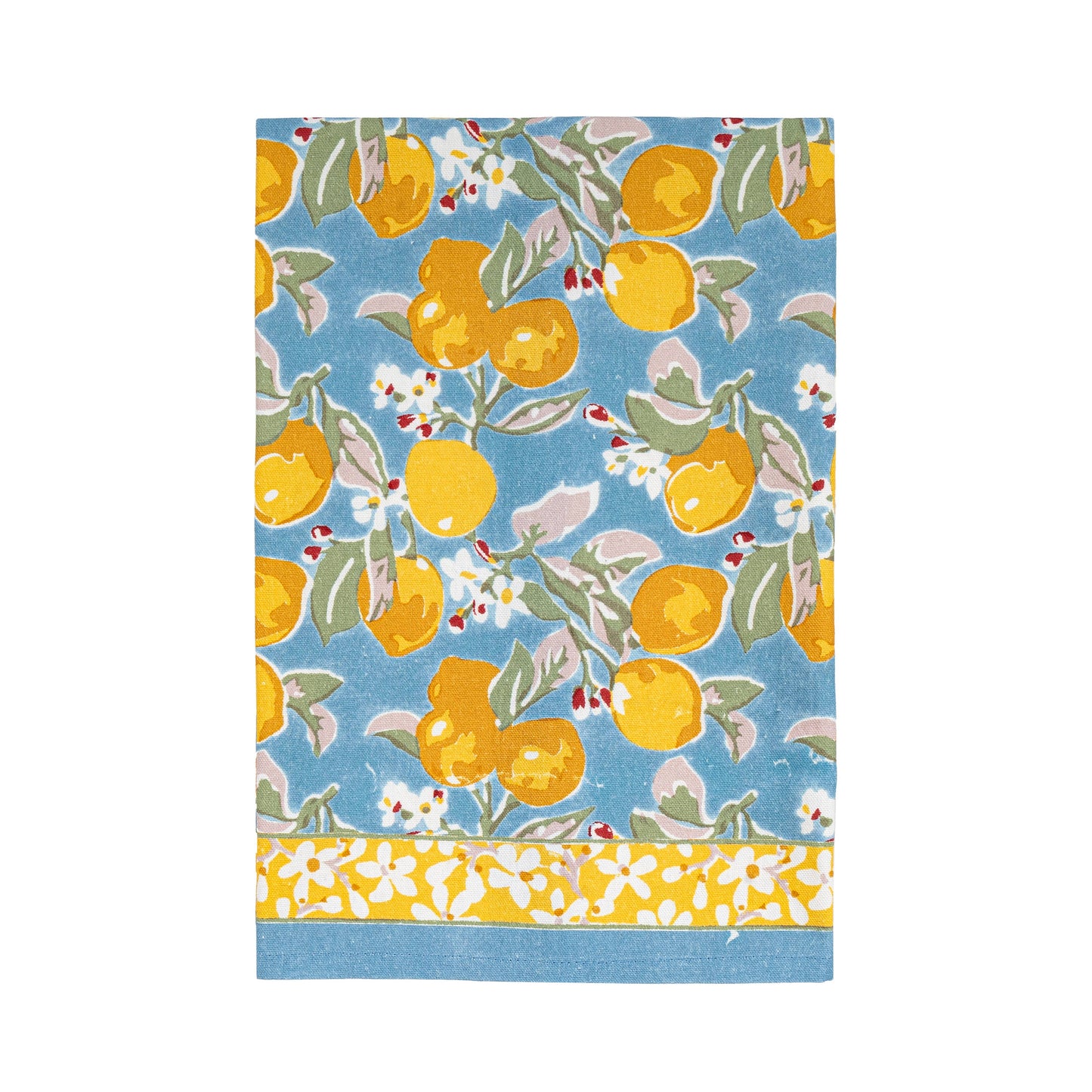 Citron Blue & Yellow Tea Towels 20x30 - Set of 3