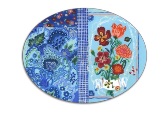 Nathalie Lete "Couverture Repertoire" Oval Tablemat