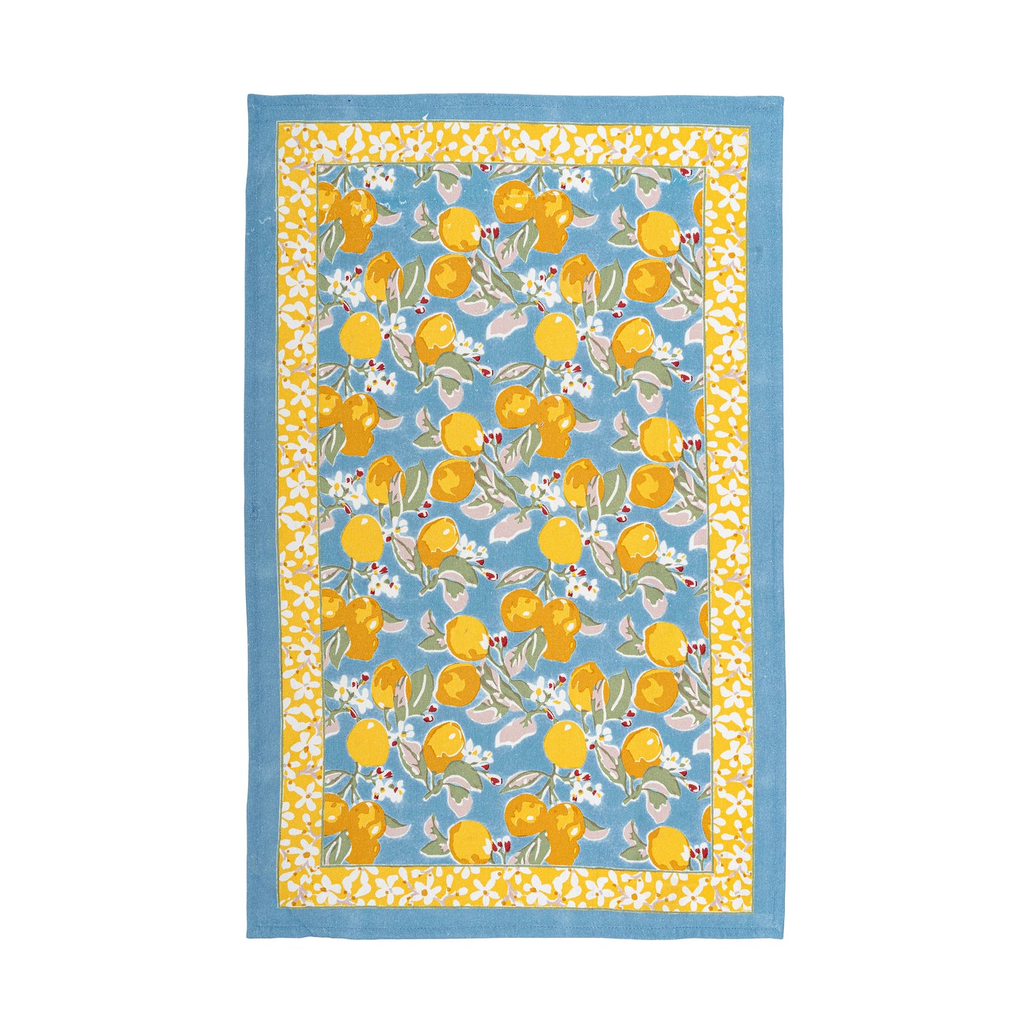 Citron Blue & Yellow Tea Towels 20x30 - Set of 3