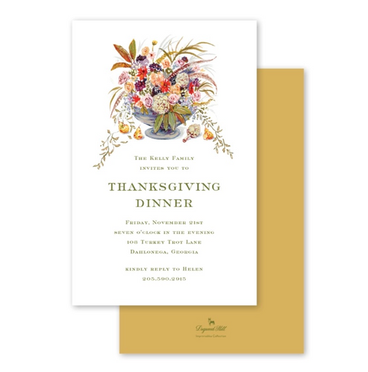 Dogwood Hill Fall Floristry Boxed Invitation