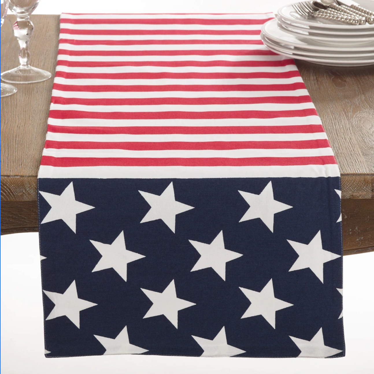 American Flag Design Runner  16" x 54"