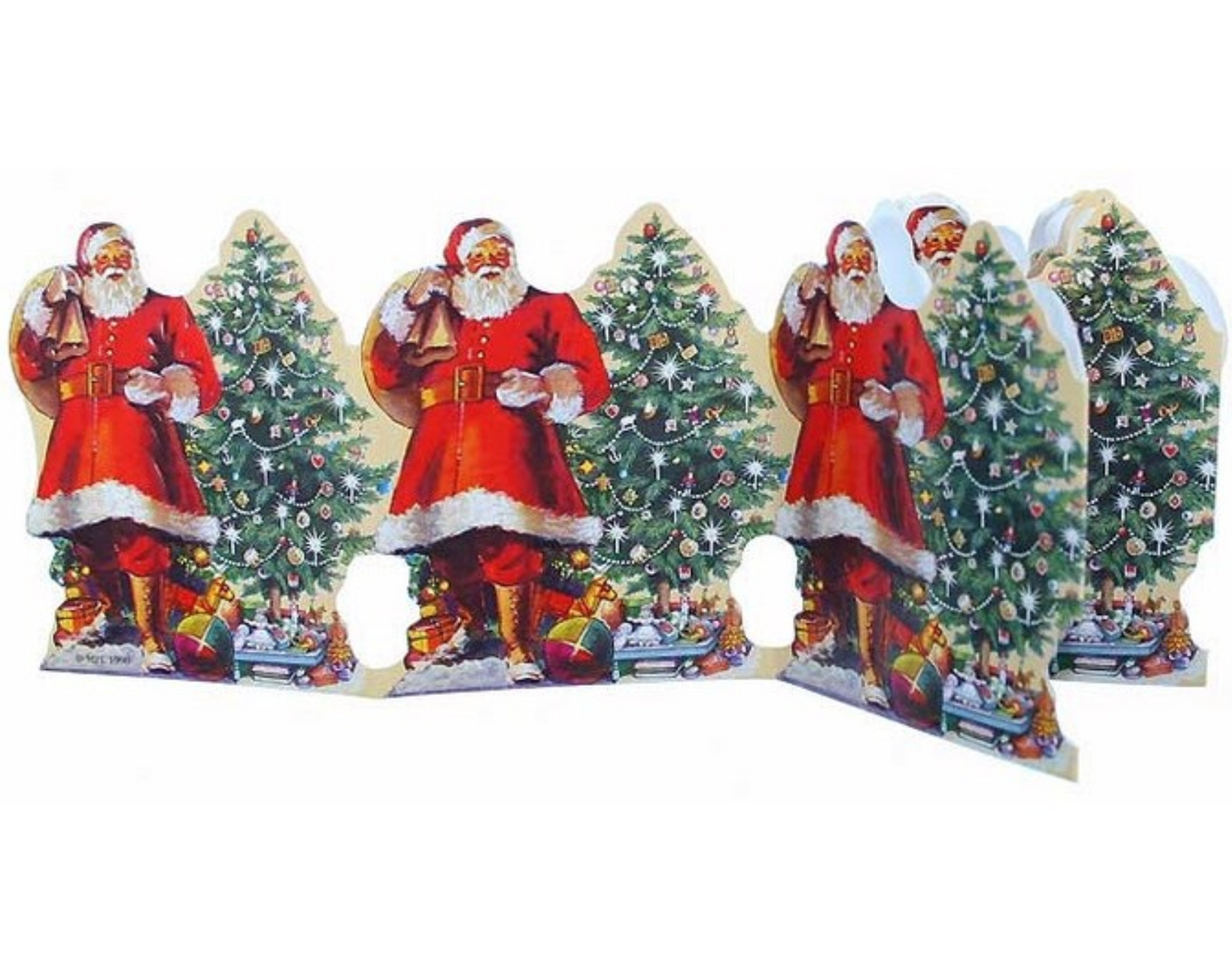 Frieze Santa Christmas Tree Banner